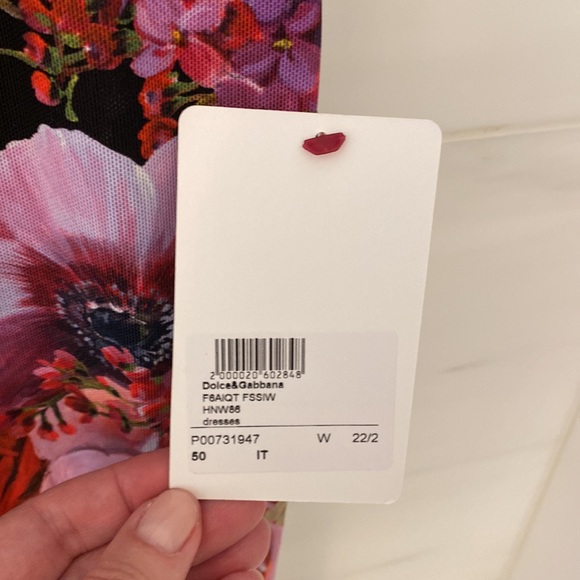 DOLCE&GABBANA | MESH FLORAL DRESS - NEW - SIZE 50 (US14) - Picture 3 of 4